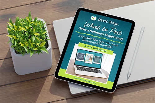 Mockup of What to Post Workbook
