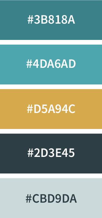 A strip of color swatches