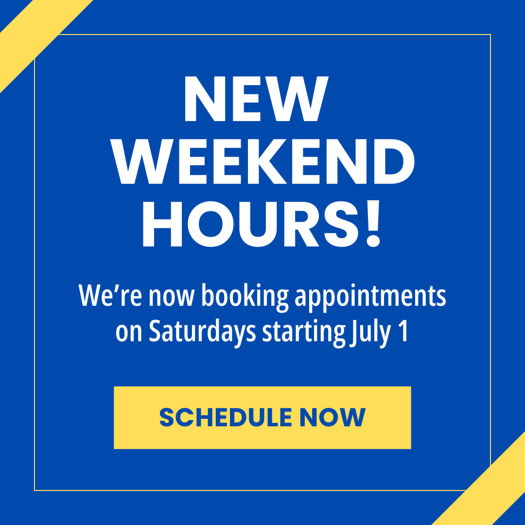 Social media graphic for an announcement of new hours for a handyman business